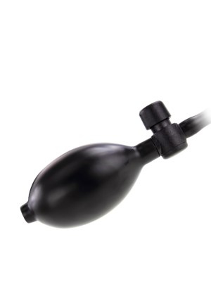 Nadmuchiwane czarne dildo