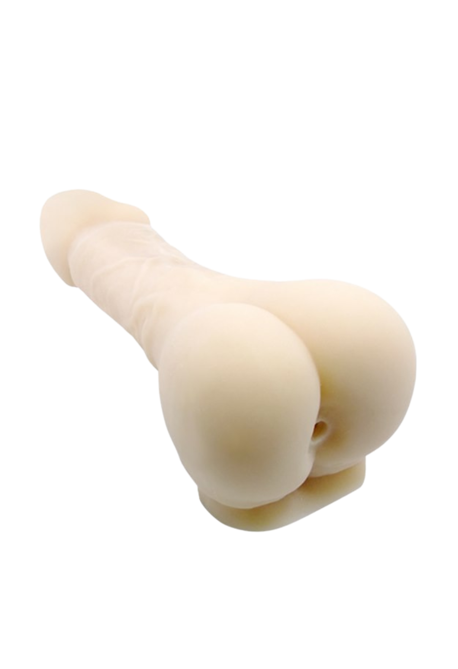 Masturbator, cieliste dildo i przedłużająca nakładka Masturbator, cieliste dildo i przedłużająca nakładka