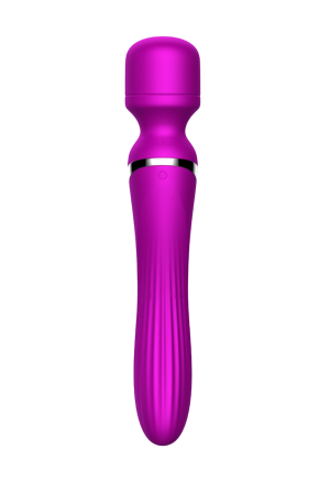 Fioletowy, dwustronny masażer wielofunkcyjny
