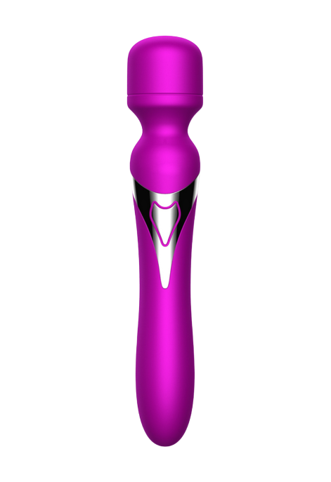 Fioletowy, dwustronny masażer wielofunkcyjny