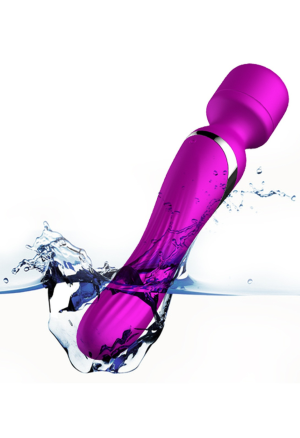 Fioletowy, dwustronny masażer wielofunkcyjny