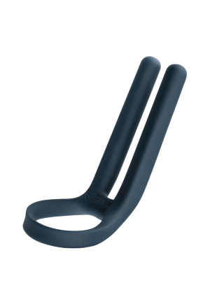 Wibrujący pierścień erekcyjny z dwoma ramionami na jądra