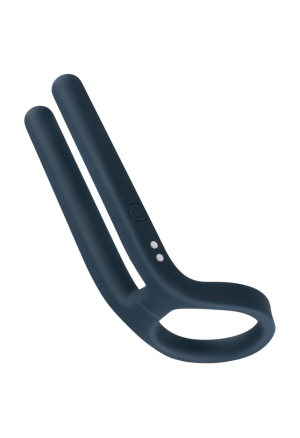 Wibrujący pierścień erekcyjny z dwoma ramionami na jądra