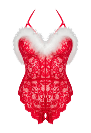 Seksowne przebranie Śnieżynki - zestaw body