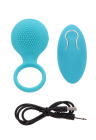 Niebieski pierścień erekcyjny z wibracjami oraz pilotem Niebieski pierścień erekcyjny z wibracjami oraz pilotem