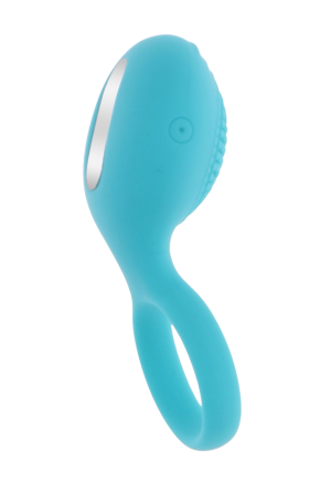 Niebieski pierścień erekcyjny z wibracjami oraz pilotem