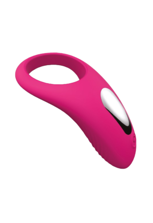 Silikonowy, wibrujący pierścień erekcyjny ładowany USB