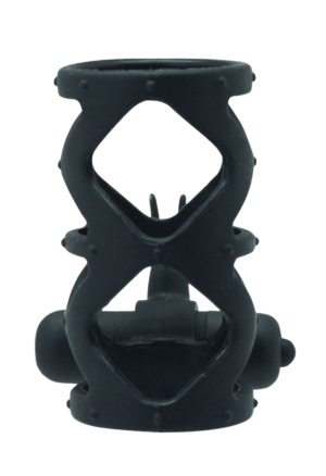 Rękaw na penisa z wibracjami i stymulatorem łechtaczki