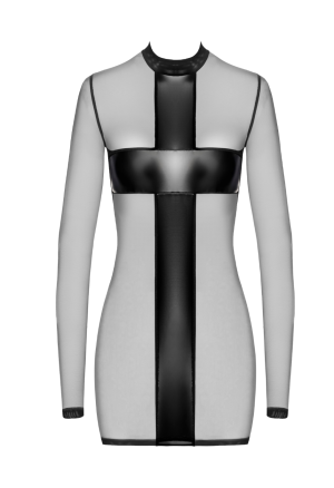 Zmysłowa sukienka z miękkiego tiulu z krzyżującymi się panelami powerwetlook