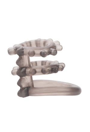 Elastyczny, potrójny ring erekcyjny z wypustkami