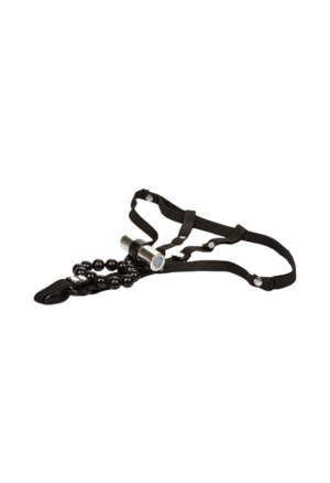 Uprząż z pierścieniem erekcyjnym i nabojem wibrującym