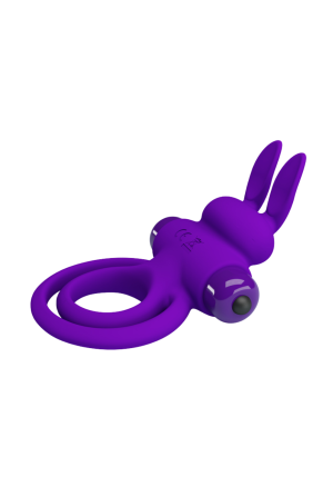 Wibrujący ring na penisa ze stymulującym króliczkiem