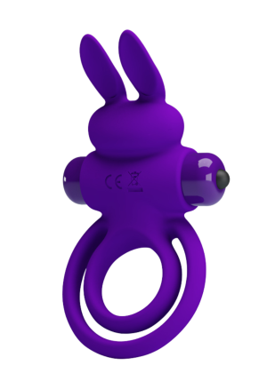 Wibrujący ring na penisa ze stymulującym króliczkiem