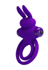 Wibrujący ring na penisa ze stymulującym króliczkiem Wibrujący ring na penisa ze stymulującym króliczkiem