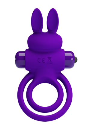 Wibrujący ring na penisa ze stymulującym króliczkiem