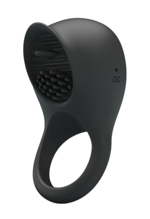 Ekskluzywny ring erekcyjny z języczkiem do stymulacji łechtaczki