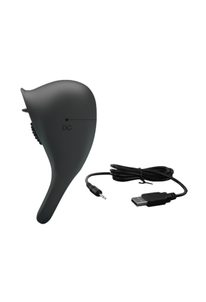 Ekskluzywny ring erekcyjny z języczkiem do stymulacji łechtaczki