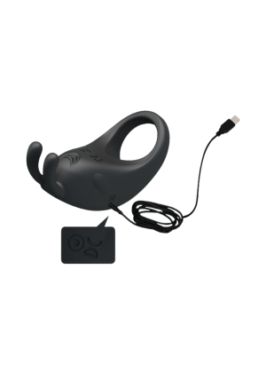 Pierścień erekcyjny na penisa z wibracjami - ładowany USB