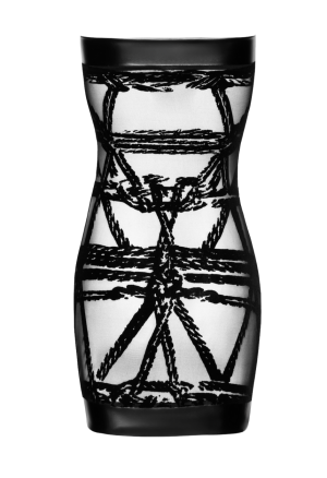 Czarna, mini sukienka z tiulu