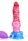 Nadmuchiwane dildo z funkcją ejakulacji i fantazyjnym wyglądem