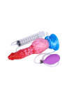 Nadmuchiwane dildo z funkcją ejakulacji i fantazyjnym wyglądem