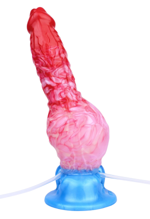 Nadmuchiwane dildo z funkcją ejakulacji i fantazyjnym wyglądem