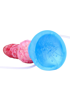 Nadmuchiwane dildo z funkcją ejakulacji i fantazyjnym wyglądem