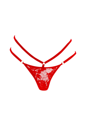 Koronkowe majteczki z wibratorem i pilotem w kształcie serca