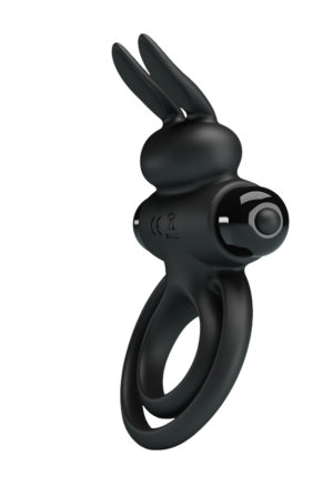 Wibrujący ring na penisa ze stymulującym króliczkiem