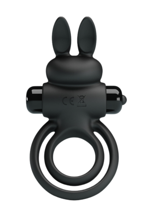 Wibrujący ring na penisa ze stymulującym króliczkiem