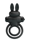 Wibrujący ring na penisa ze stymulującym króliczkiem