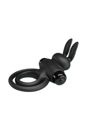 Wibrujący ring na penisa ze stymulującym króliczkiem