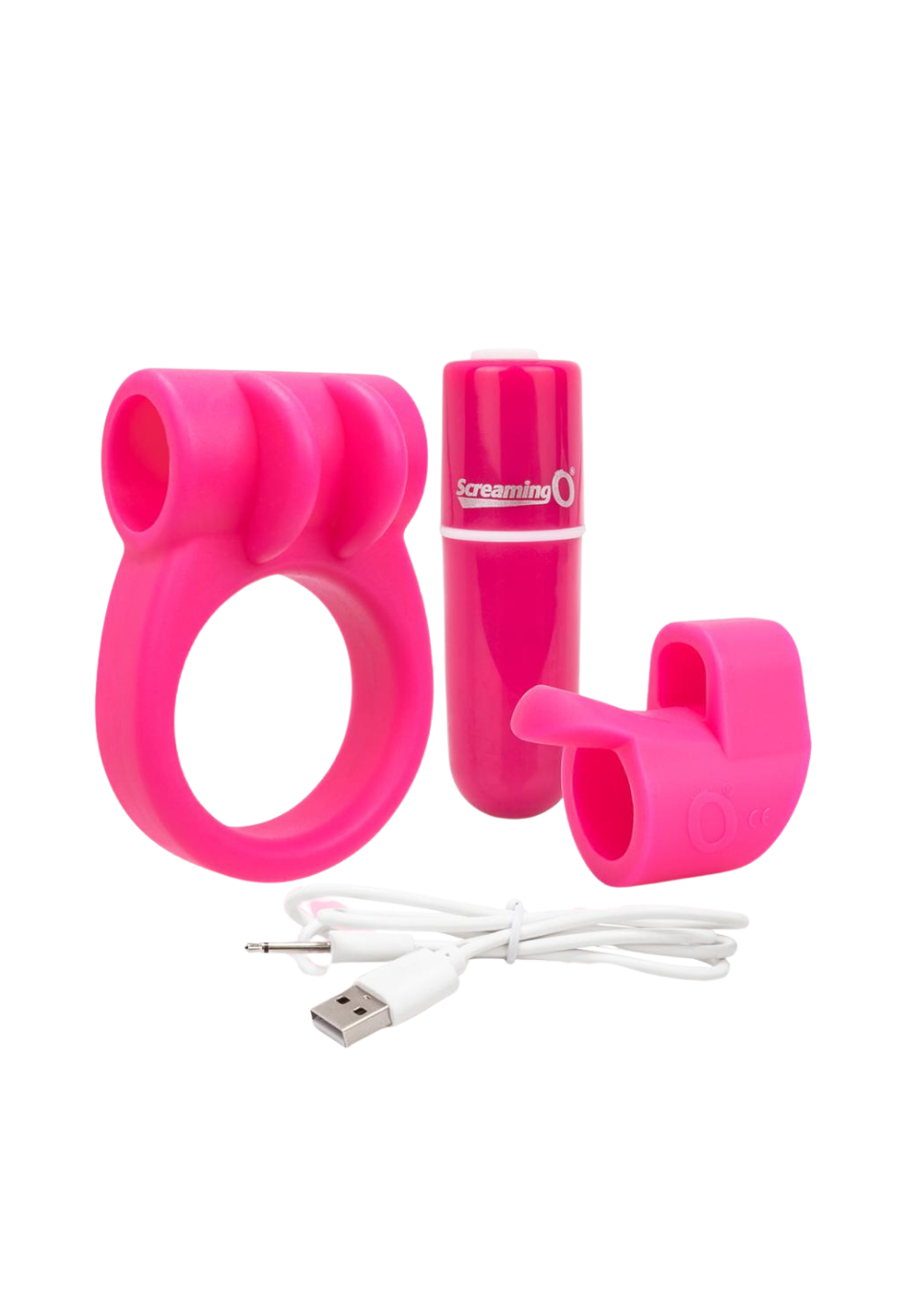 Zestaw erotyczny - wibrujący pierścień erekcyjny i nakładka na palec