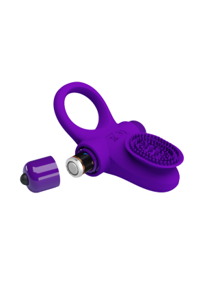 Ring w kolorze indygo z wypustką stymulującą