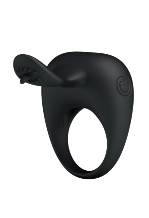 Wibrujący pierścień z wypustką do stymulacji łechtaczki