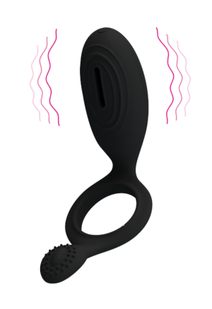 Silikonowy ring z stymulatorem, wibrujący