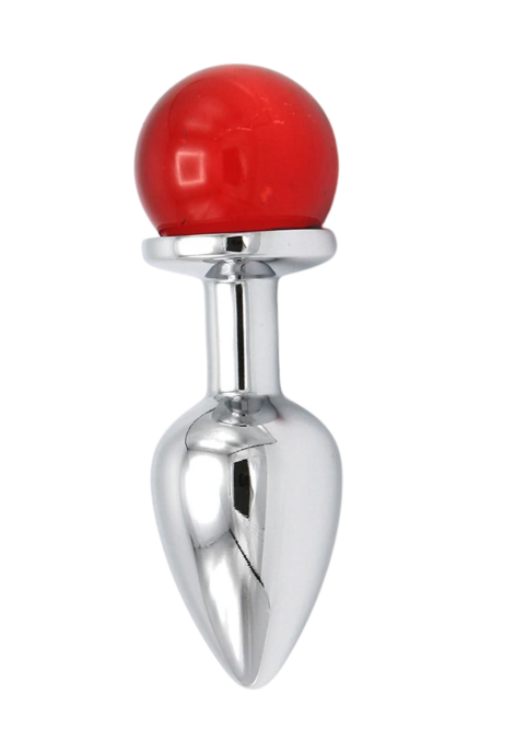 Metalowy korek z kryształkiem, o średnicy 2,8 cm