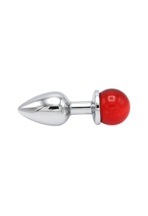 Metalowy korek z kryształkiem, o średnicy 2,8 cm