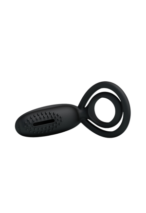 Podwójny ring na penisa ze stymulatorem łechtaczki