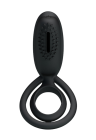 Podwójny ring na penisa ze stymulatorem łechtaczki