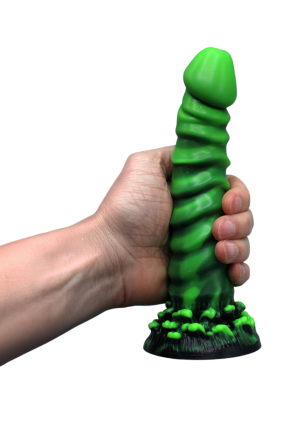 Silikonowe dildo fantasy inspirowane dziką dżunglą - 23 cm