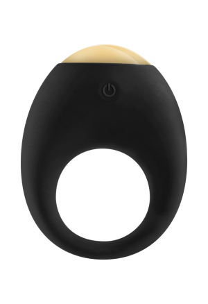 Elegancki wibrujący pierścień na penisa z wielokolorowym światełkiem,