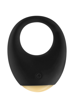 Elegancki wibrujący pierścień na penisa z wielokolorowym światełkiem,