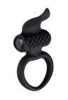 Silikonowy pierścień na penisa z wypustkami i mocną wibracją