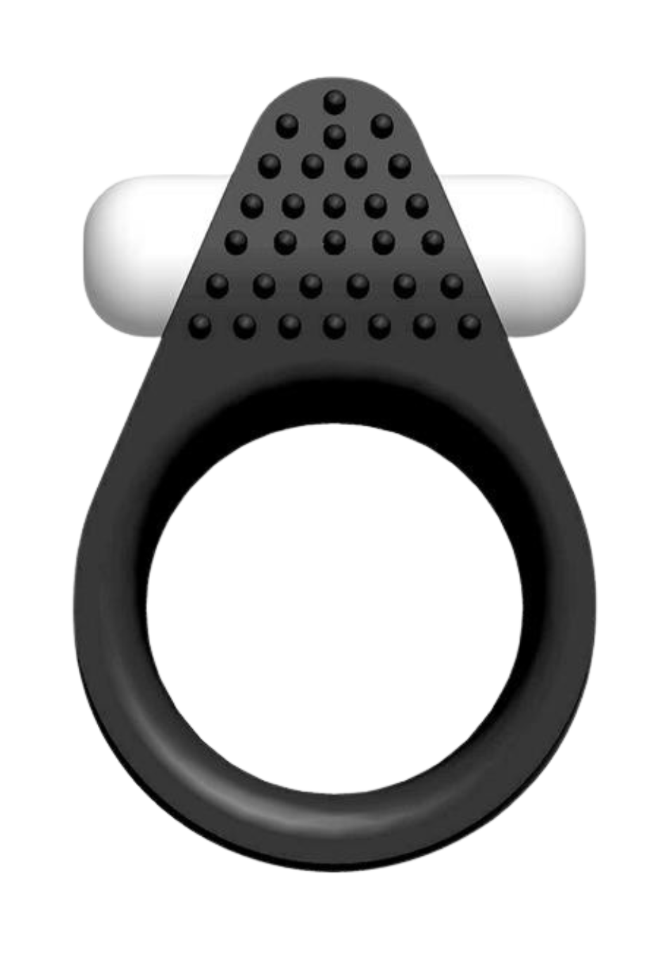 Silikonowy wibrujący ring na penisa z wypustkami, wodoodporny