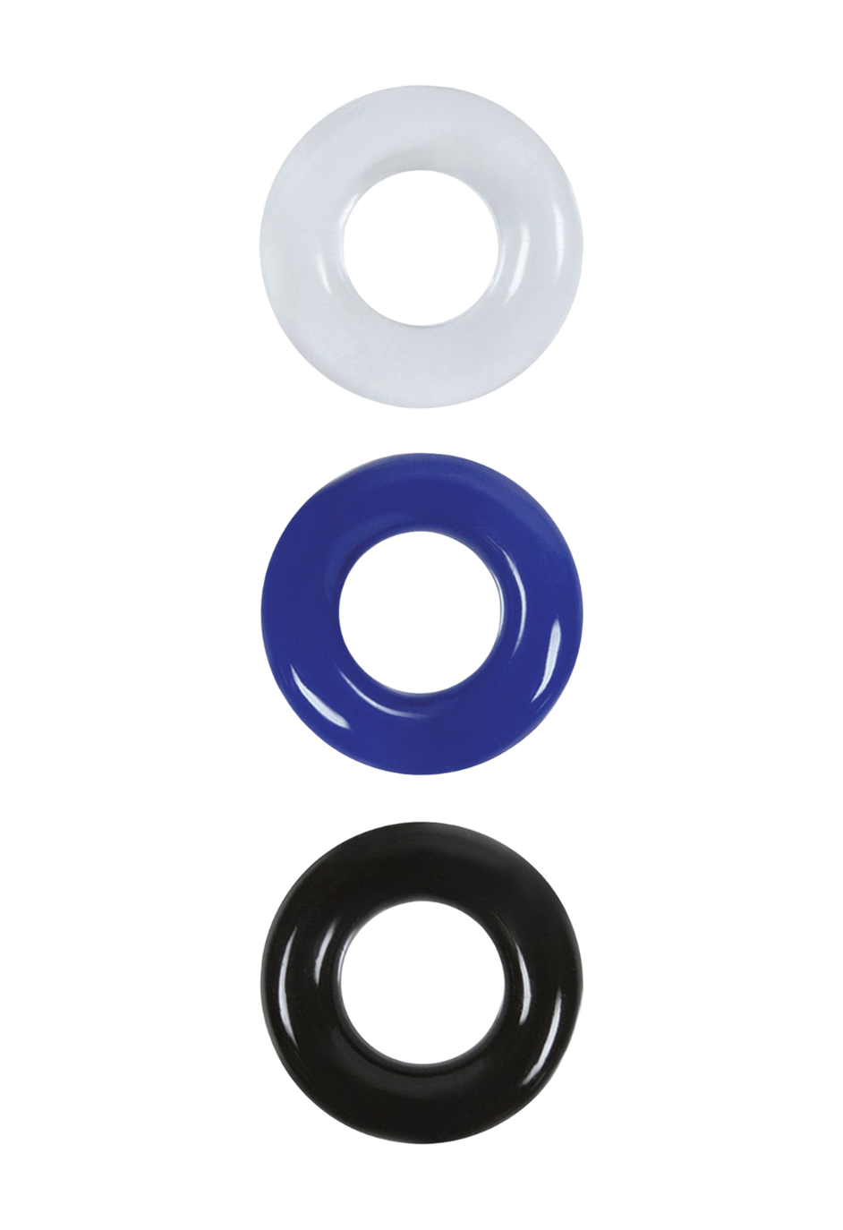 Komplet 3 pierścieni erekcyjnych, ringi na penisa