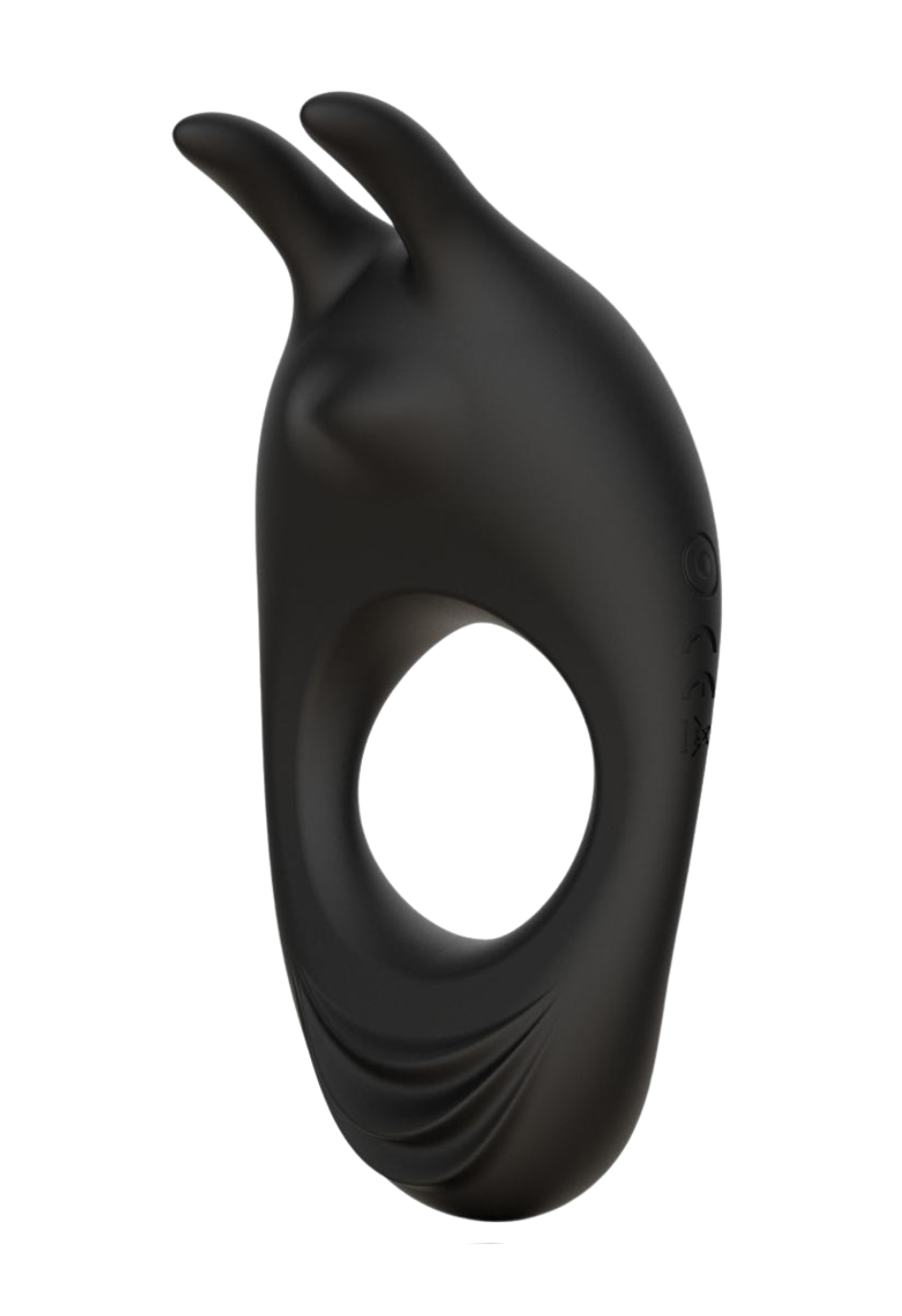 Wibrujący pierścień erekcyjny z dwoma silnikami - diabełek