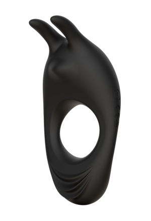 Wibrujący pierścień erekcyjny z dwoma silnikami - diabełek