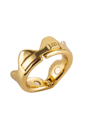 Metalowy pierścień na żołądź w kształcie korony