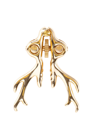 Regulowane klipsy na sutki z łańcuszkami i motywem jelenia